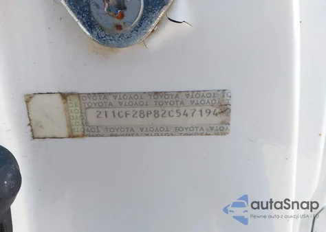 2002 Toyota Camry Solara Sle V6 z USA, uszkodzony, nr VIN 2T1CF28P82C547194